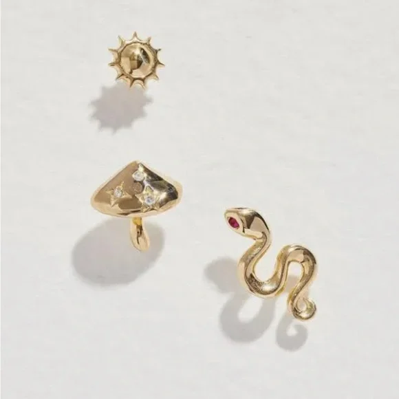 Pamela Love Serpent II Stud Earring